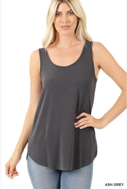 Plus Women's Soul Mates- the perfect tank for women and plus in ash grayReflective vest