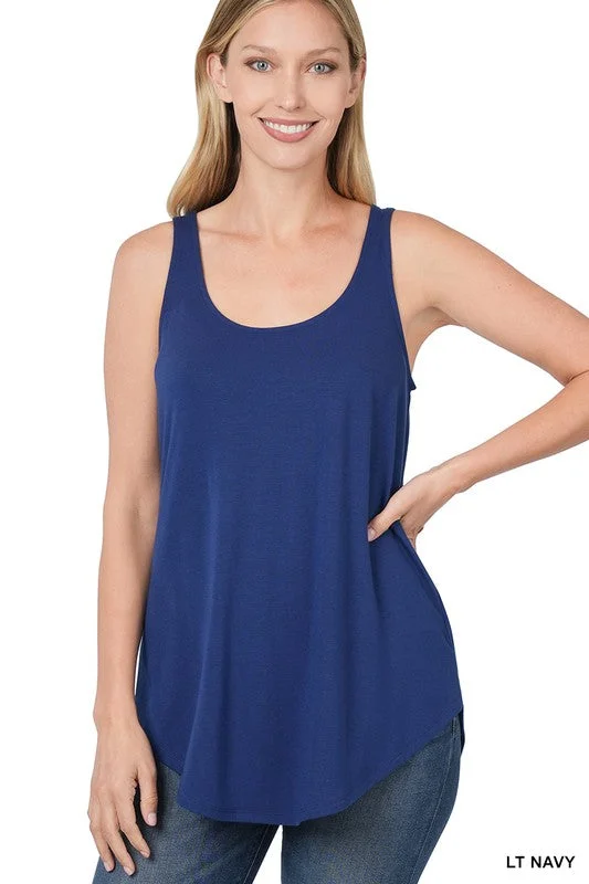 Plus Size Soul Mates tank in Light NavyWindproof tee