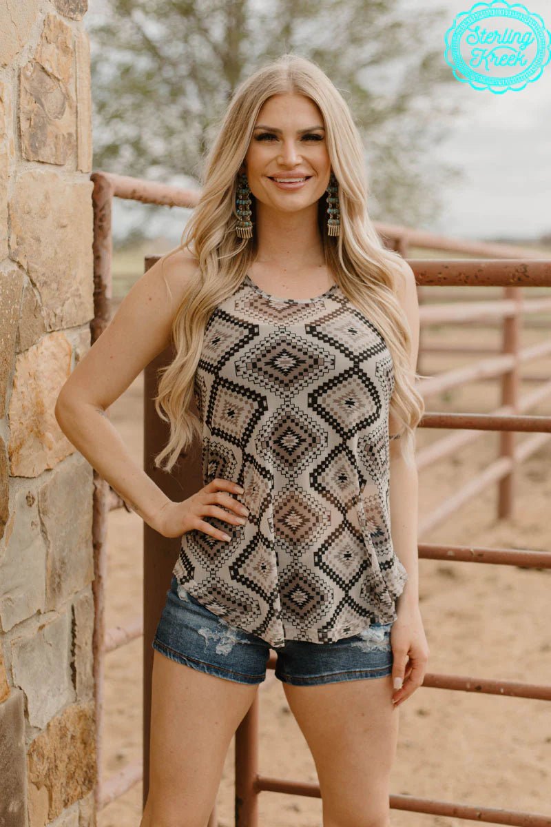 Sterling Kreek Prairie Lake Mesh Tank Top*Thermal tank