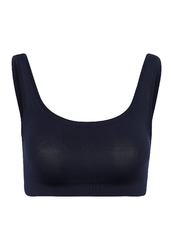 CroptopdetailTouch Feeling Crop Top | Deep Navy 71810-1610