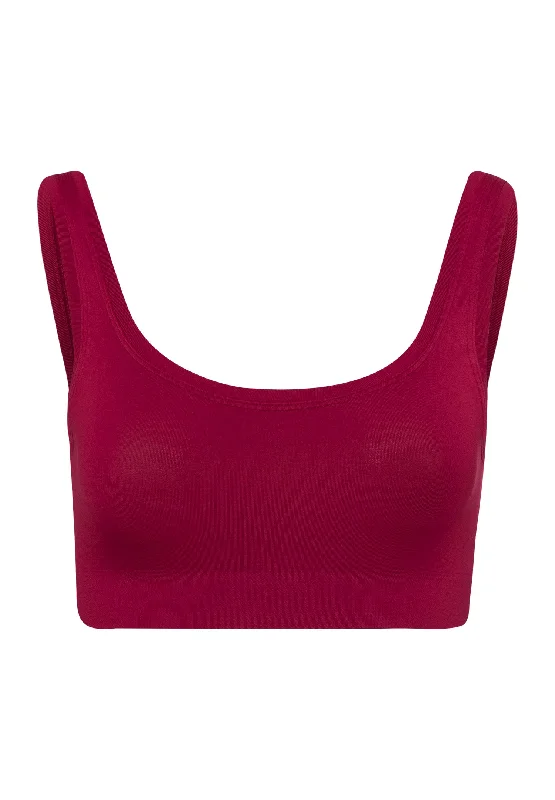 CroptopsceneTouch Feeling Crop Top | Intense Garnet 71810-2406