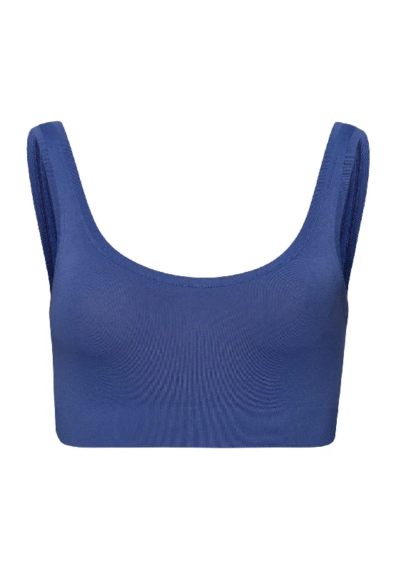 CroptopcultureTouch Feeling Crop Top | Blue Horizon 71810-2546