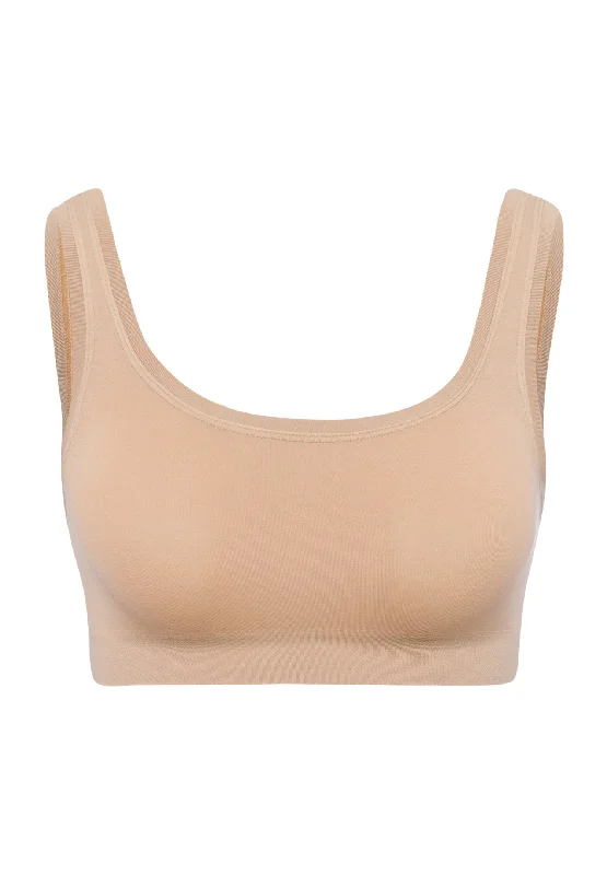 CroptophemTouch Feeling Crop Top | Beige 71810-274