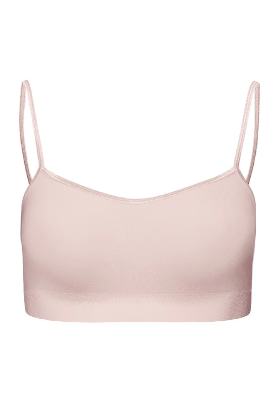 CroptopiconTouch Feeling Spaghetti Crop Top | Rose Cream 71824-1393