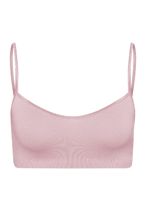 CroptopprideTouch Feeling Spaghetti Crop Top | Crepe Pink 71824-1499