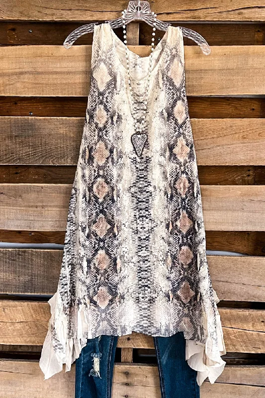 TunicTopGeoAHB EXCLUSIVE: Love is Alive Tunic - Snake Print