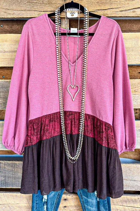 TunicTopExplorerAll In Love Tunic - Mauve