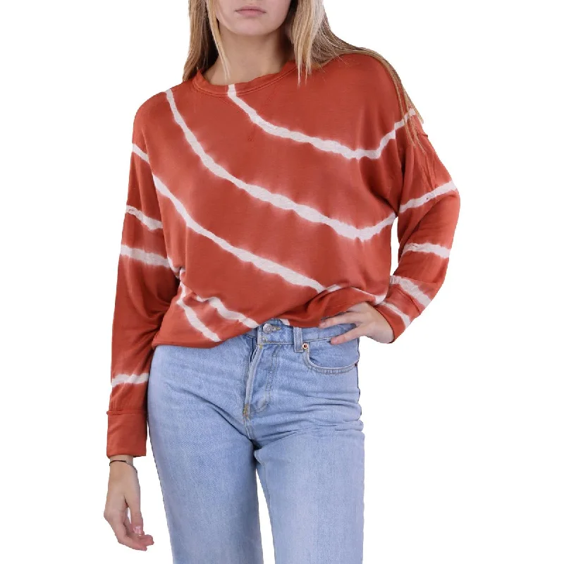 CroptopstyleAnthropologie Maronie Womens Pullover Crewneck Crop Top