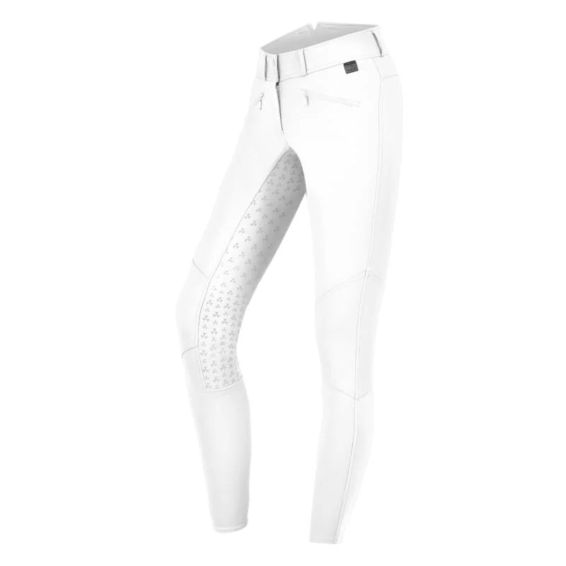 ELT Junior High Waist Full Seat Silicone Breeches Hella WhiteTightbelt