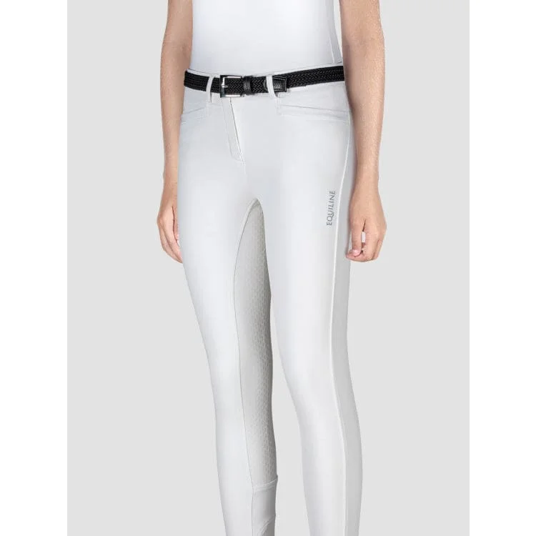 Equiline Girl's Full Grip Breeches Jaklink WhiteTightship