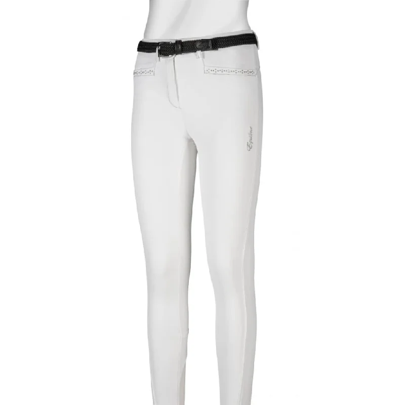 Equiline Girl's Full Grip Breeches Emma WhiteTightsqueeze