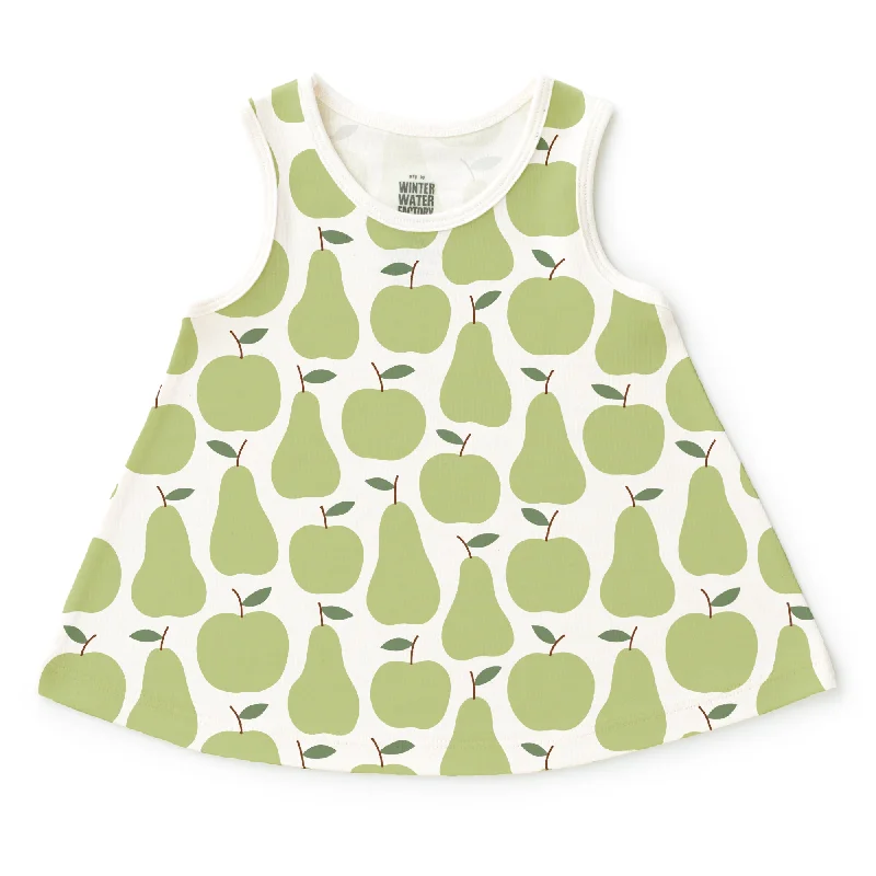 TunicTopVikingIris Baby Tunic - Apples & Pears Green