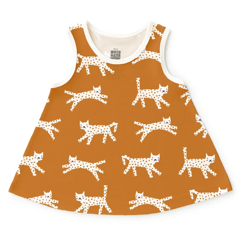 TunicTopMaxIris Baby Tunic - Cats Gold