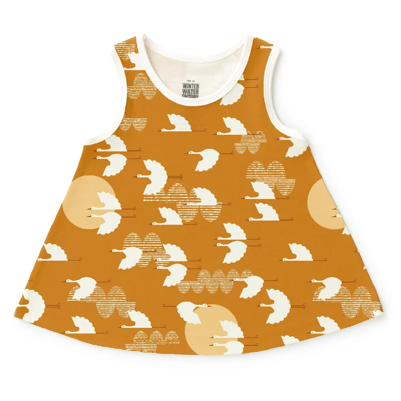 TunicTopProIris Baby Tunic - Cranes Gold