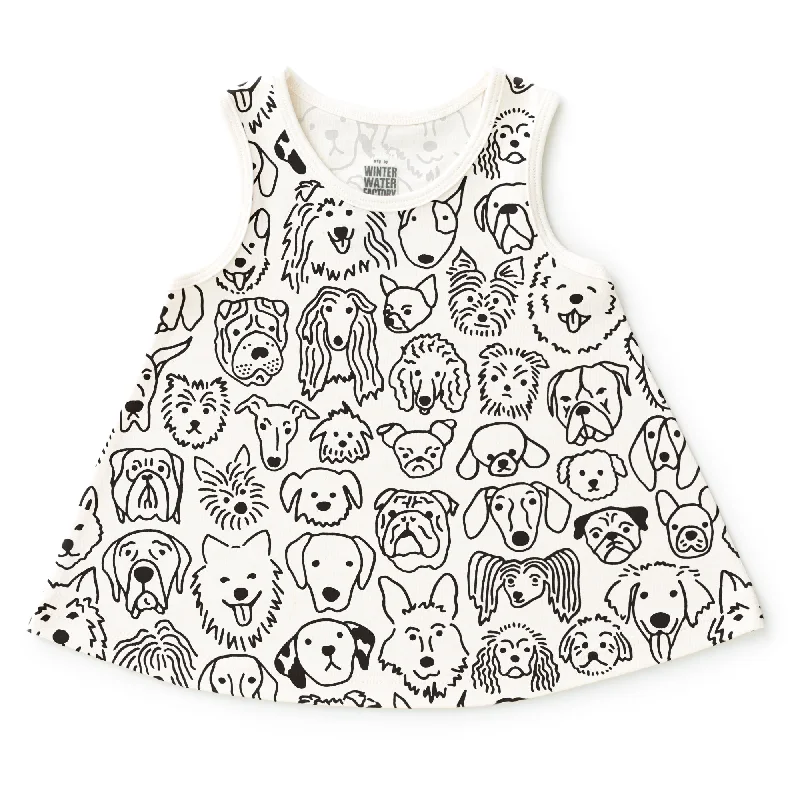 TunicTopDiamondIris Baby Tunic - Dogs Black