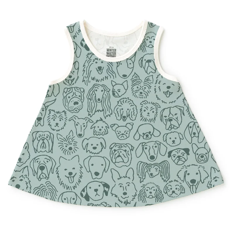 TunicTopHydraIris Baby Tunic - Dogs Pale Blue