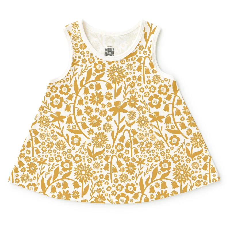 TunicTopAdventurerIris Baby Tunic - Dutch Floral Yellow