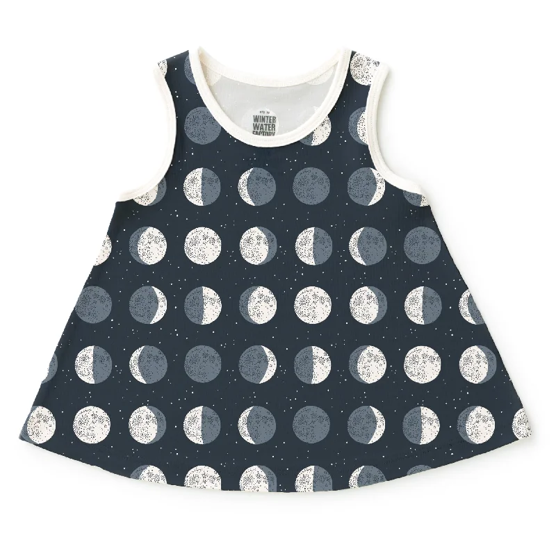 TunicTopGoldIris Baby Tunic - Moons Night Sky