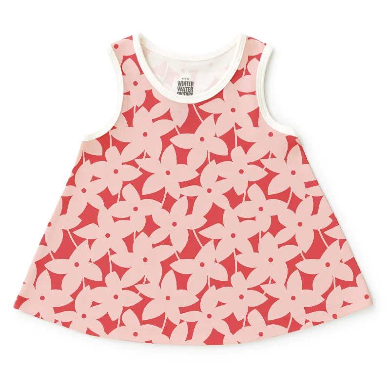 TunicTopPrimeIris Baby Tunic - Pinwheel Flowers Pink