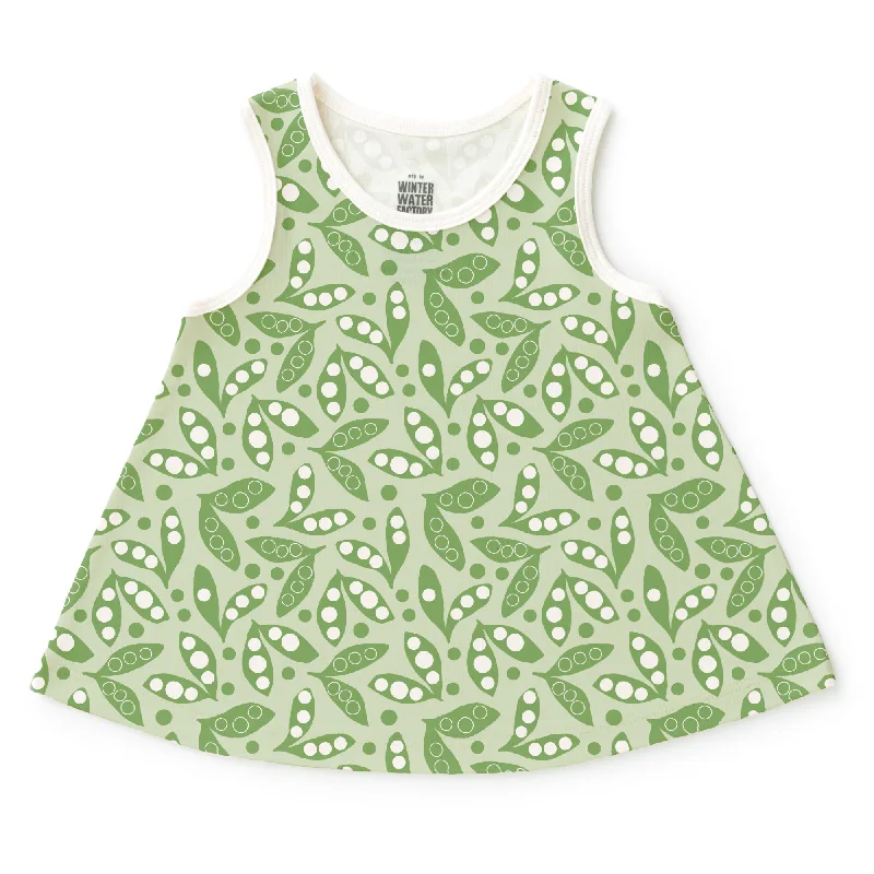 TunicTopSpartanIris Baby Tunic - Snow Peas Green