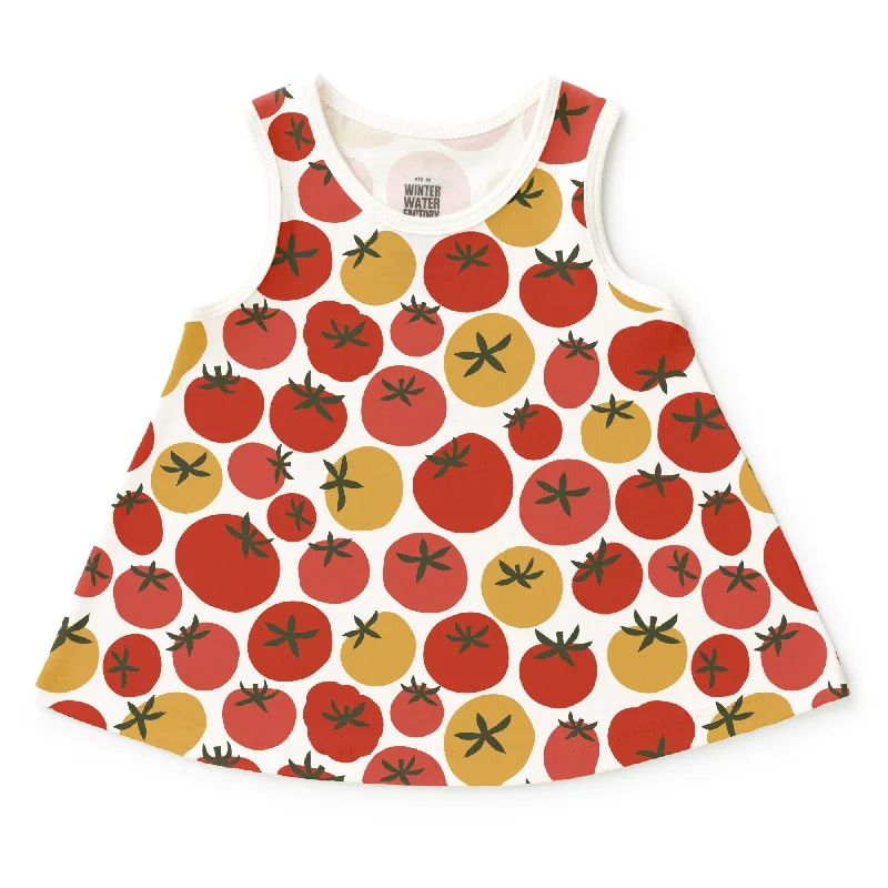 TunicTopEdgeIris Baby Tunic - Tomatoes Red & Yellow