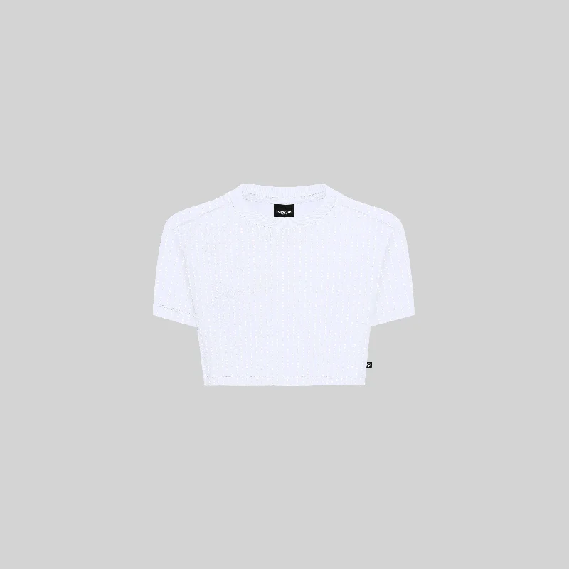 CroptopaumentedPONTIAC CROP TOP WHITE