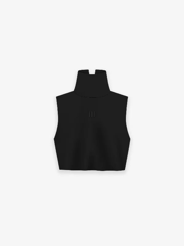 CroptopartisanWomens High Neck Crop Top