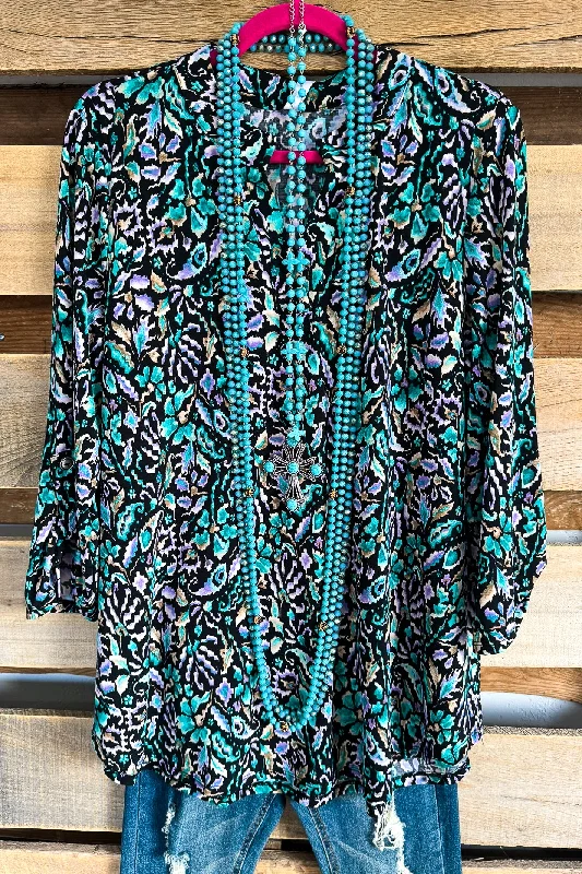 TunicTopValleyWonderfully Dazed Tunic - Black Multi