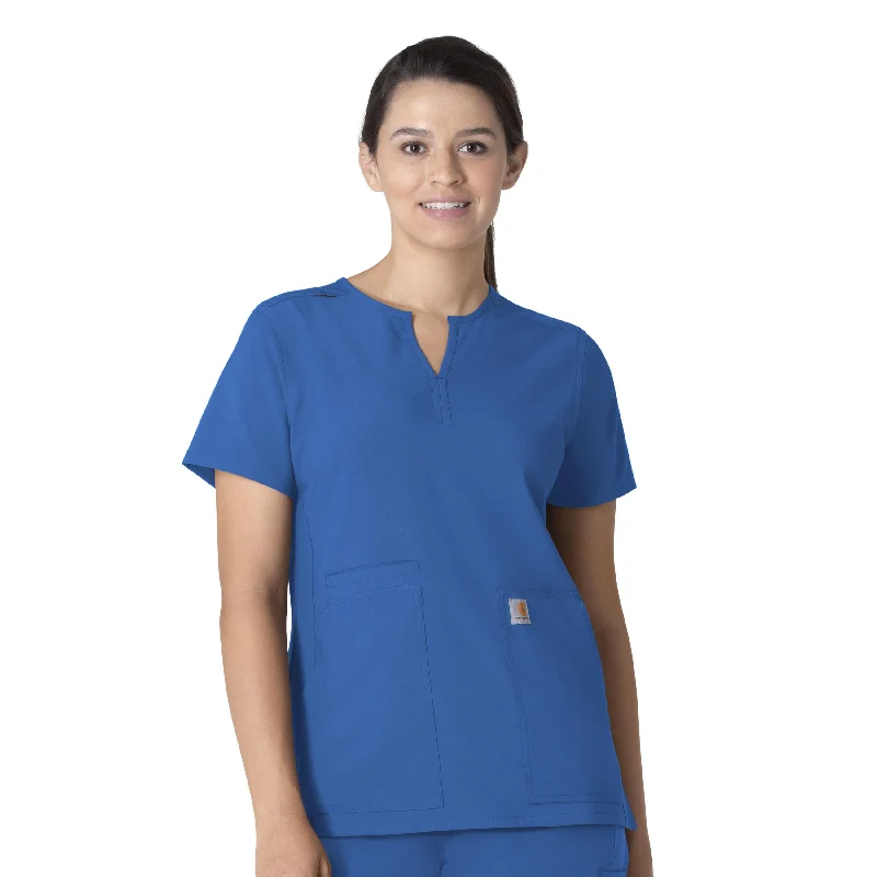 TunicTopLeviathanCarhartt Force Essentials Women's Notch Neck Tunic Scrub Top - Royal