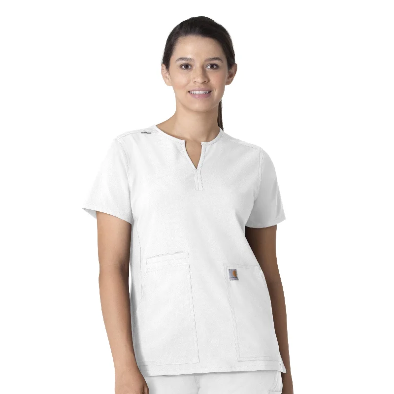 TunicTopHydraCarhartt Force Essentials Women's Notch Neck Tunic Scrub Top - White