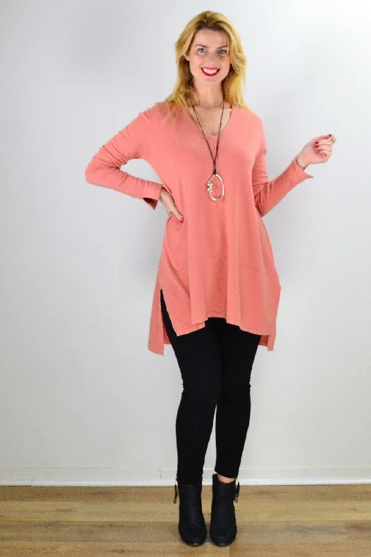 TunicTopJadeSalmon Snuggle Up Tunic Top