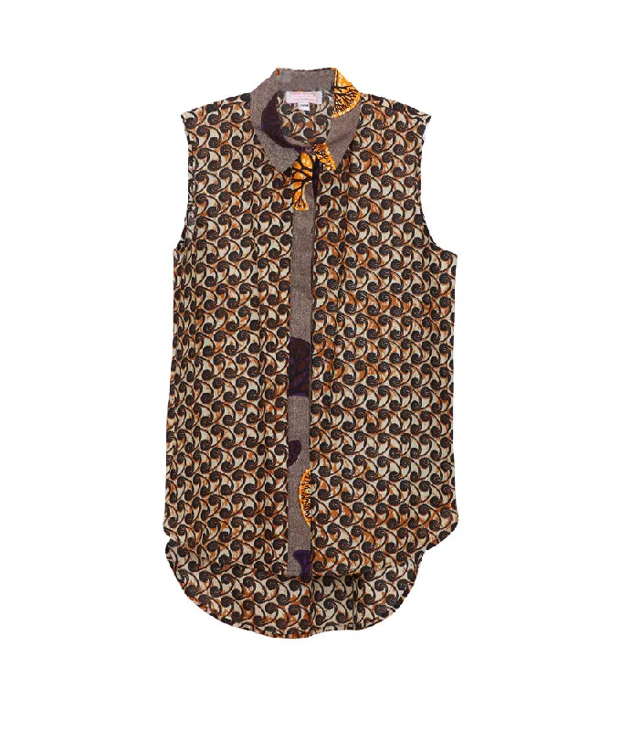 TunicTopFlexUme Tunic in Brown Swirls