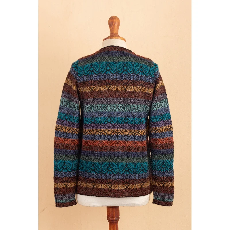 Novica Handmade Andean Cathedrals Cardigan