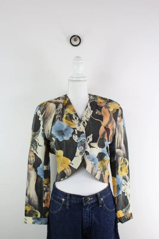 Vintage Betu Crop Blazer (M)